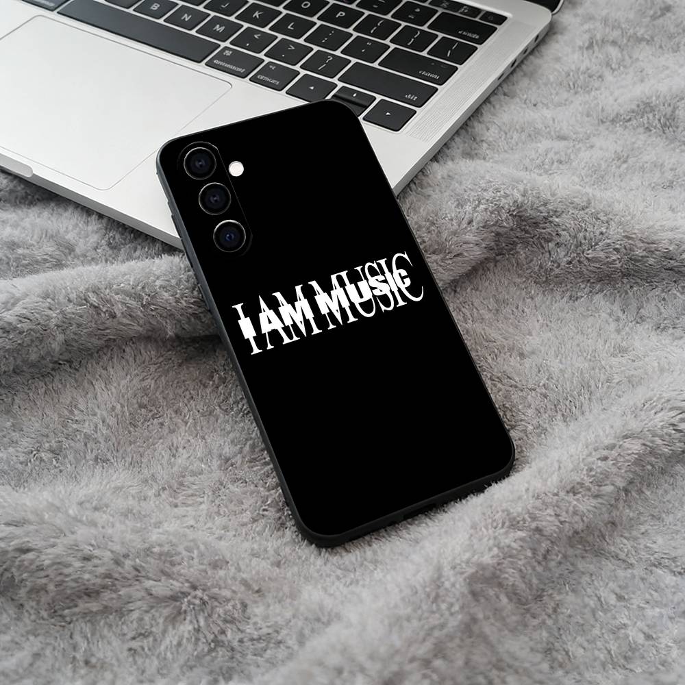 

I AM MUSIC (Playboi Carti) Black Soft Silicone Phone Case for Samsung Galaxy A73, A71, A72, A70, A53, A52, A51 Samsung a70