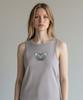 Bonseullipi Bone Heart Sleeveless Top (Beige)