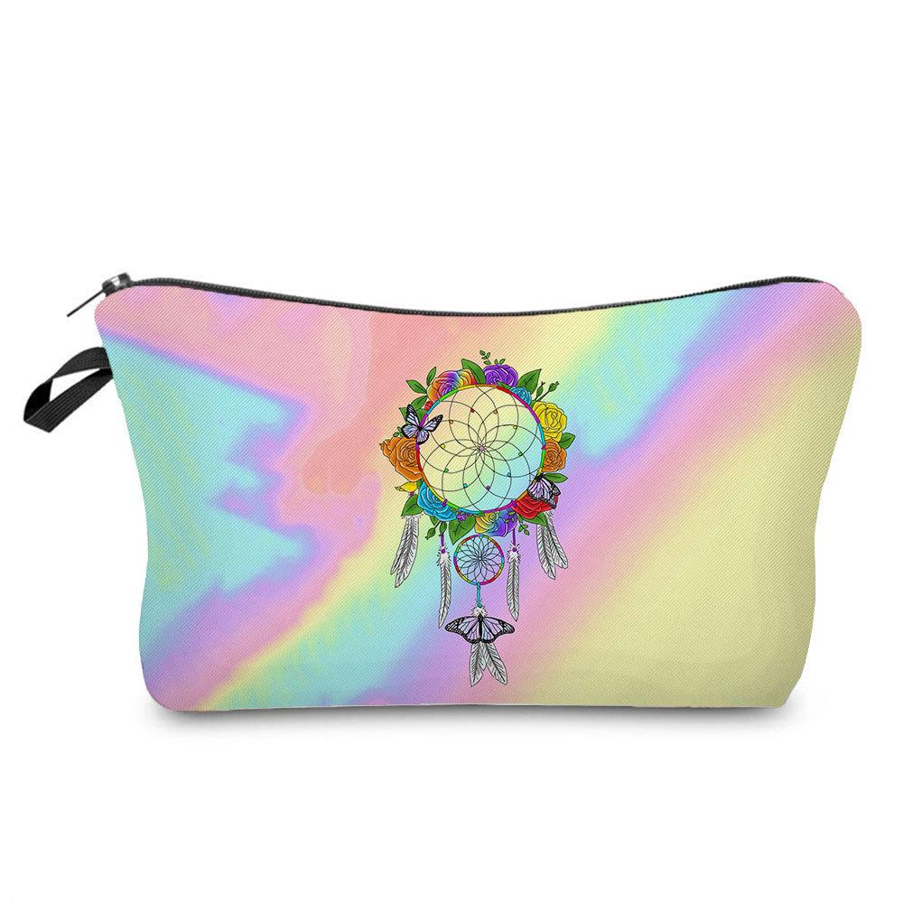 Women Dreamcatcher Print Cosmetic Bag Toiletries Organize Travel Storage Case