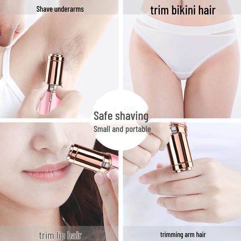 Electric Lipstick Shaver & Eyebrow Trimmer for Women - Multi-Use Personal Grooming Tool