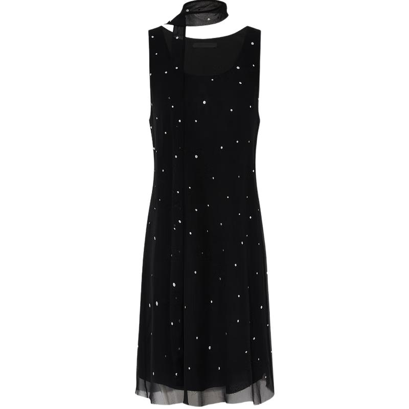 

MO&Co. Rivet Strappy Viscose Dress with Cut-Out Hem S 160