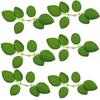(20Pcs/pack) 12cm Green Simulated Tree Leaves Rose Leaf Home Decoration Vase Decoration Bouquet Packaging Diy with Handmade