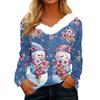 Long Sleeve Shirts For Women Cute Tops Christmas Prints Tees Blouses Casual Plus Size Basic Tops Pullover