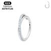 Titan-Hoop-Clicker-Set Helix Tragus Septum Conch Vertikal Anatomie Stack Nase Lippenring Scharnier Segment Piercing Körperschmuck