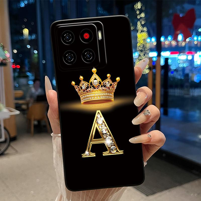 

Для ZTE Blade A56 (Z2473)/Nubia A56 Розкішний Чохол-Книжка З Літерою Для ZTE Blade A56 Pro М який Силіконовий Чорний Чохол Ударостійкий Корпус ZTE Blade Nubia A56