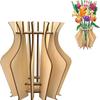 Puzzle 3D en bois pour vase à fleurs, kit de construction sans couture, bricolage, loisirs créatifs, pour décoration de chambre de café