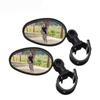 2PCS Bicycle Plastic Rearview Mirror 360 Degree Adjustable Rotatable Universal Cycling Handle Rearview Safety Lens for MTB Bike
