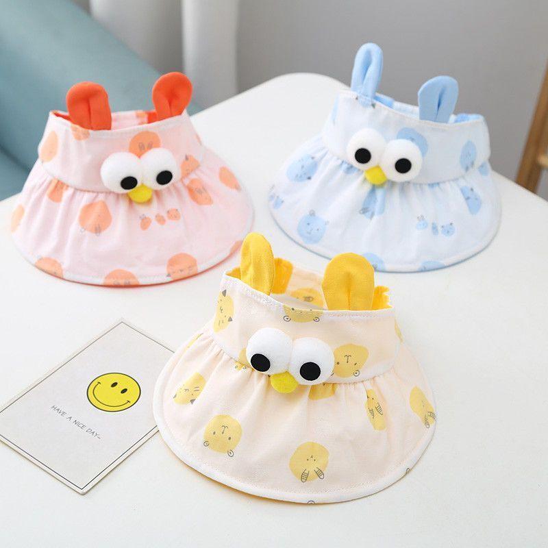 Cute Baby Visor Hat Summer Adjustable Sun Cap for Toddlers Infants Breathable UV Protection Cool Trendy Beach Headwear