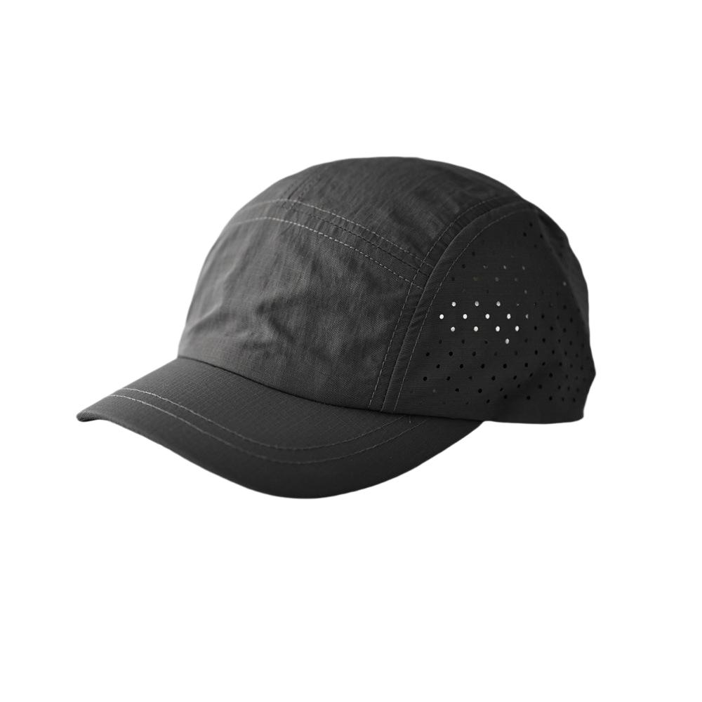 Unisex 5 Panel Short Brim Cap Quick Dry Laser Cut Breathable Adjustable Outdoor Running Sun Hat for Men Women cap