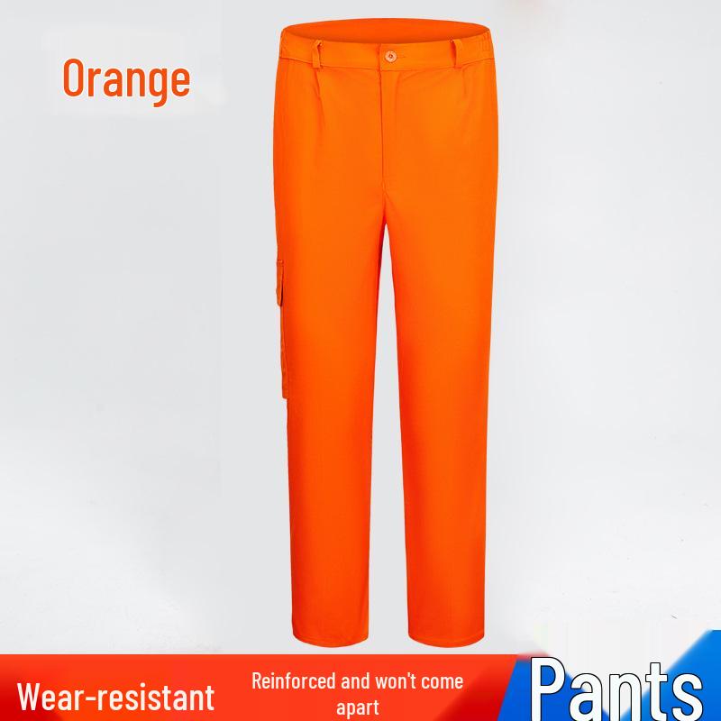 Men's Long Sleeve Workwear Set with Reflective Strips for Electricians and Auto Repair