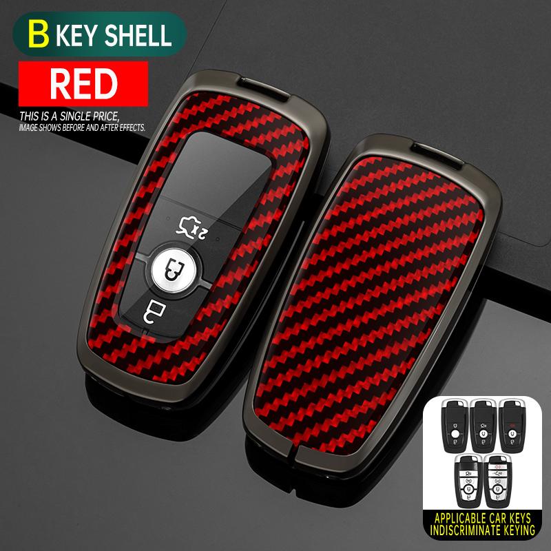 

Styling Mouldings Alloy Car Remote Key Case Cover Protect Shell Bag For Ford Edge Fusion Mustang Explorer Escape F150 F250 F350