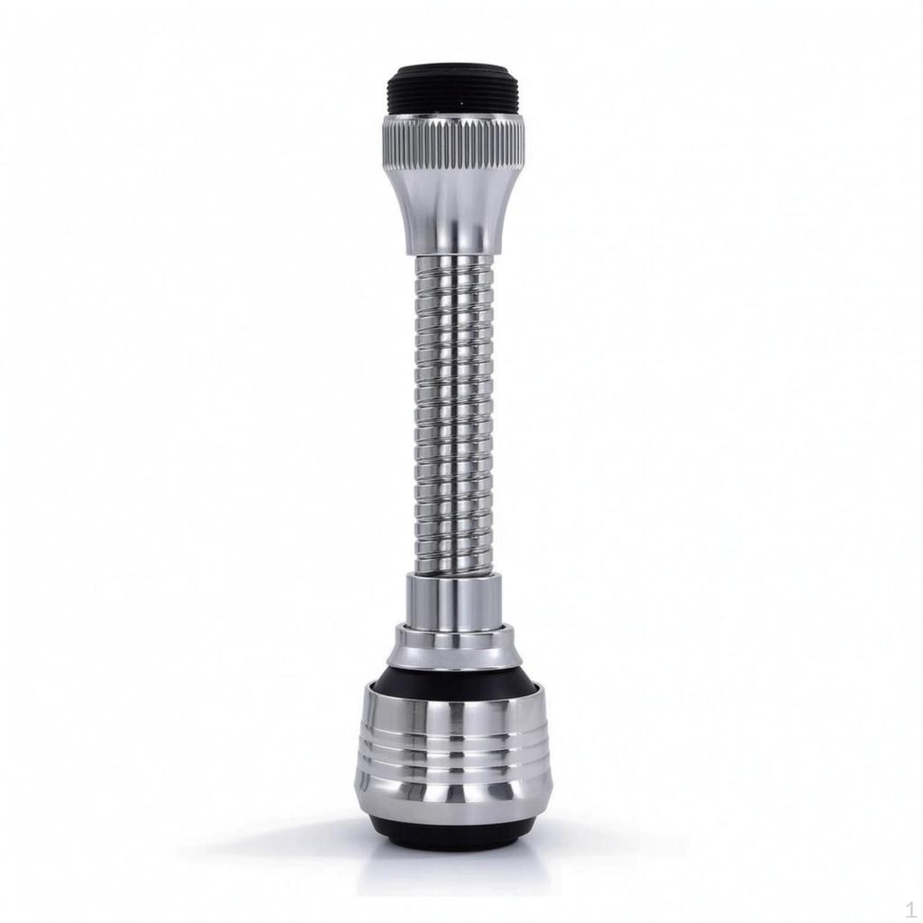 Faucet Aerator Extension Nozzle | ChromeFinish, Adjustable, Sprayer Attachment with Flexible