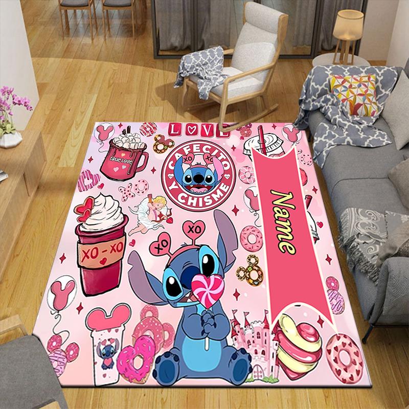 Custom 1Pc Stitch'S Cosmic Adventure Rug Office Carpet Indoor Outdoor Entrance Doormat Nonslip Soft And Comfortable Living Room D916302