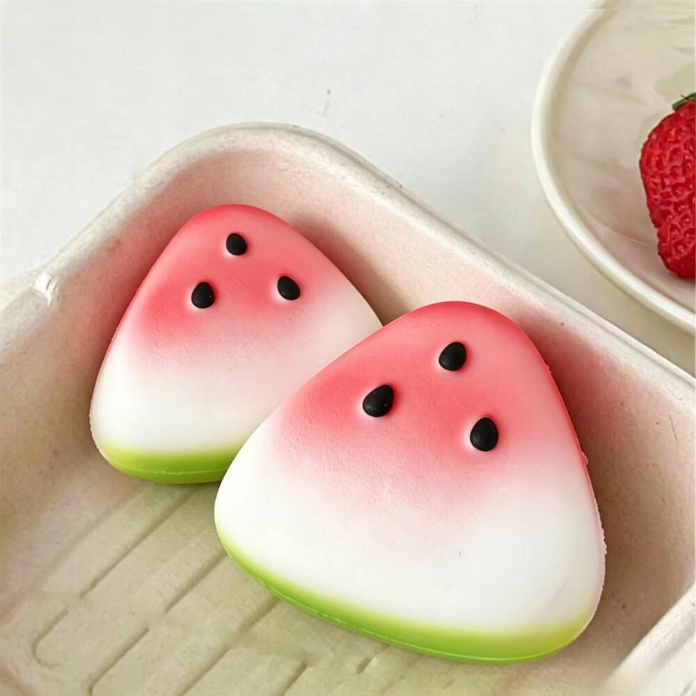 Sommer Wassermelone Squishy Fidget Spielzeug Langsam Rückprallend Dekompression Spielzeug Anti-Stress Langsam Aufgehend Frucht Weich Stressabbau Knetspielzeug