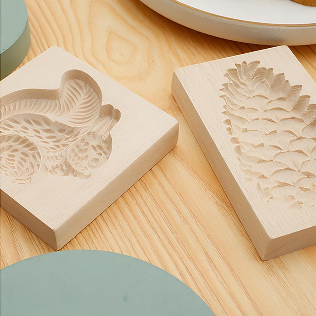 Sada vykrajovátek na sušenky, Dřevěná, DIY formičky na pečení, Na čištění sušenek, Pevná odolná, Muffiny a výroba měsíčních koláčků