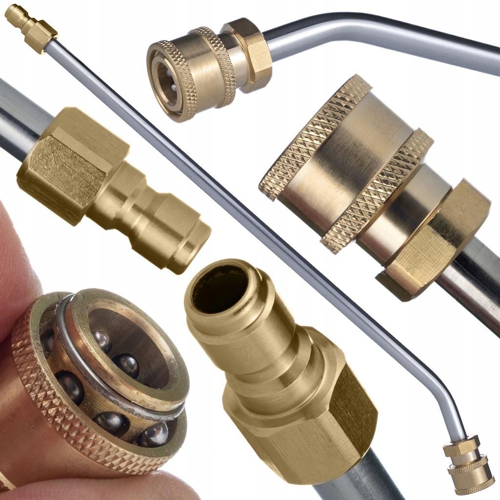 Rosfix Lanca Do Myjki Ciśnieniowej 1/4"" 28 Cm Zagięta 30° – Wysoka Jakość | Max Ciśnienie 250 Bar | Uniwersalne Zastosowanie