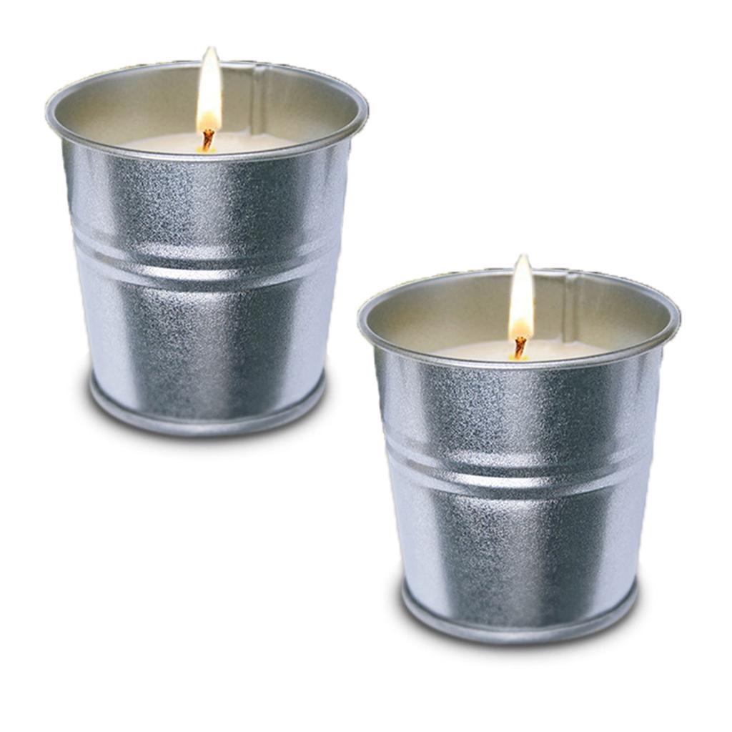 Set of 2 Outdoor Indoor Scented Candle Natural Wax Candle Set for Garden Yard Hausware Skeeter Repellents Candle