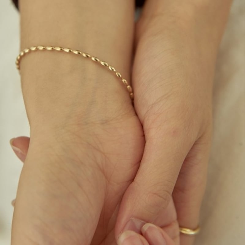 

LAYERMOOD embo round bracelet-gold free