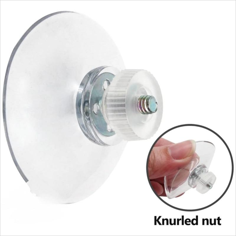 5/10 Suction Cups with Screw Plastic Suction Cup Holder PVC Suction Cups with Screw Nuts Suitable for Bathroom Windows and Car Sunshades