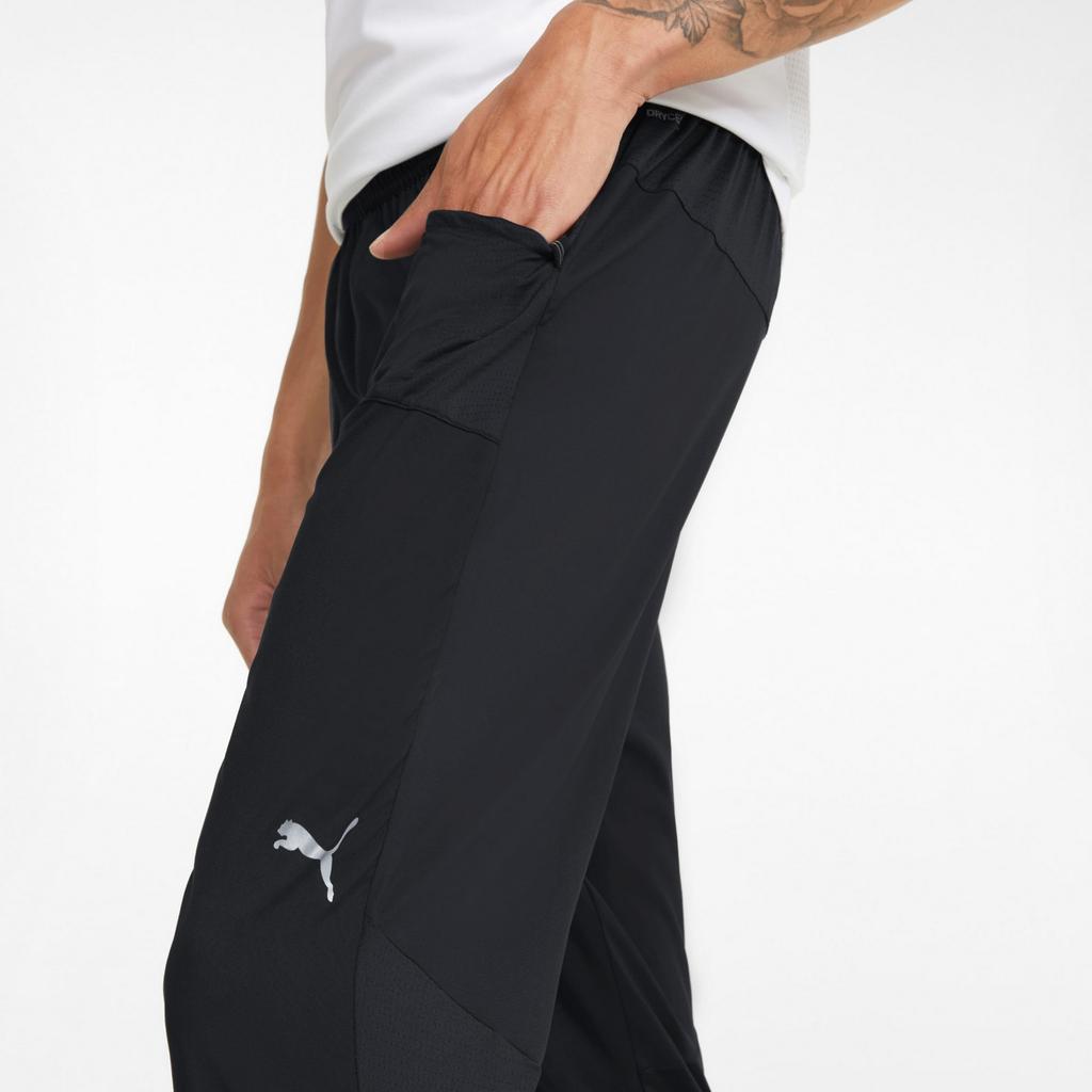 Puma RUN TAPERED WOVEN men's sweatpants black 52140401 r S