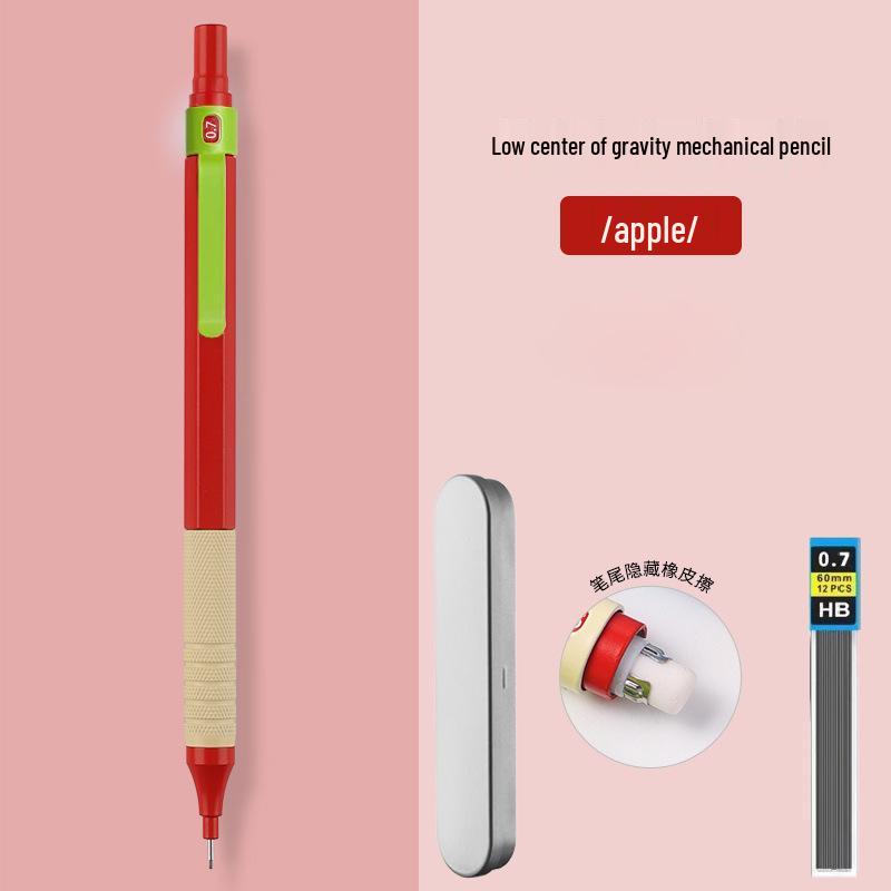 Professional Metal Mechanical Pencil, 0.5/0.7mm, Low Center Gravity, Weighted Feel, Continuous Lead Feed for Drawing & Painting.