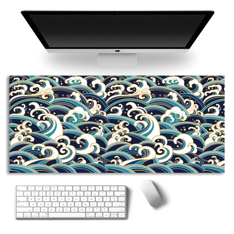 Japan Waves Mouse Pad Company Art Mause Pad Large Mousepad XXL Gaming Accessories Computer Keyboard Desk Mats for Gamer Cabinet