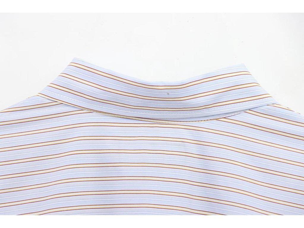 TAOP&ZA Women's Summer Poplin Shirt & Striped Casual Pants Skirt