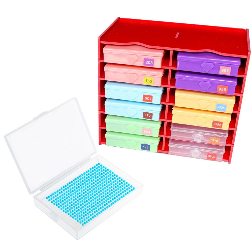 12 Pc Diamond Painting Tools Art Tray With Shelf Kit New Diamond Tray Keep Diamonds Neatly Arranged Diamond Painting Accessories