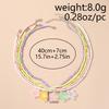 5pcs/set Cute Sakura Flower Charm Necklace for Women Girls Handmade Beaded Necklaces Summer Beach Holiday Jewelry Gift