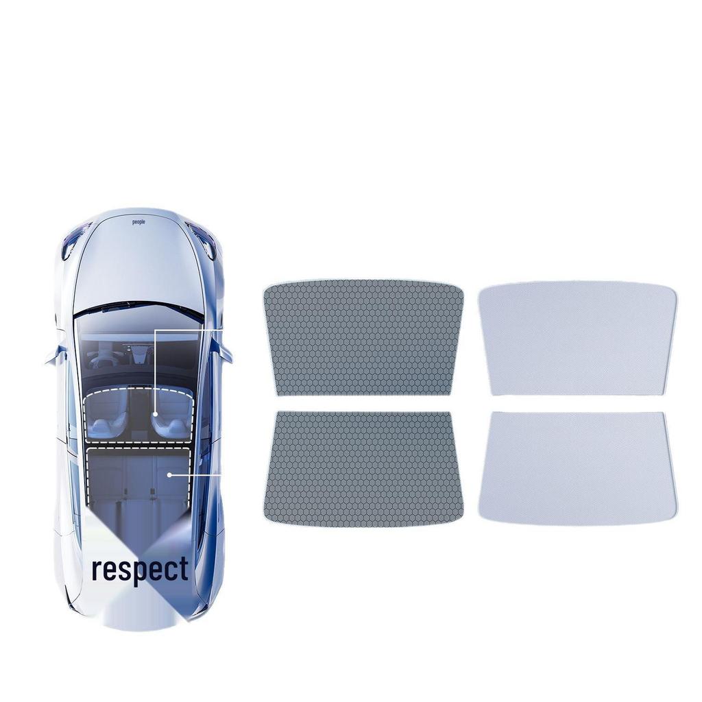 Graphene Sunroof Sunshade for Tesla Model Y/3: Heat Insulation & Light Blocking