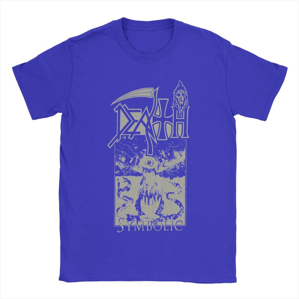 Fun Death Band T-Shirt Men Round Neck Pure Cotton T Shirts Short Sleeve Tees Printing Clothing