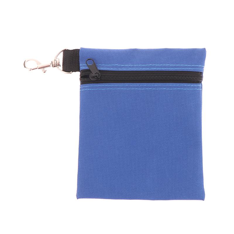Golf Ball Carrier Bag With Metal Lobster Buckle Portable Golf Tee Holder Container Case Golf Ball Zipper Golf Ball Waist Pouch