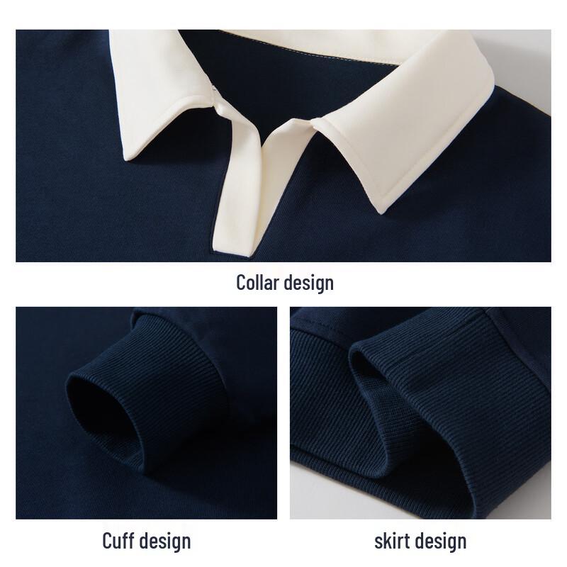 Women's Warm Fleece Lined Polo Collar Sweatshirt