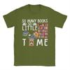 Vintage T Shirt Summer So Unisexy books so little time Novelty T Shirts   Cotton Tshirt for Unisex YK Retro Big Size Clothing