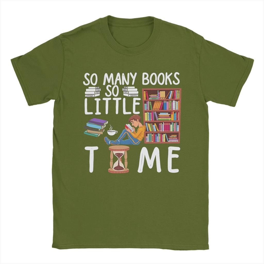 Vintage T Shirt Summer So Unisexy books so little time Novelty T Shirts   Cotton Tshirt for Unisex YK Retro Big Size Clothing