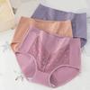 Mittleren alters Frauen Höschen Spitze Hgh Taille Bauch Kontrolle Nahtlose Feste Farbe Gute Atmungsaktivität Dame Unterhose Weibliche Täglichen Unterwäsche