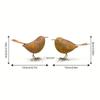 Funny Iron Art Bird Ornaments Rusty Retro Bird Statue Metal Bird Sculptures  Outdoor Lawn