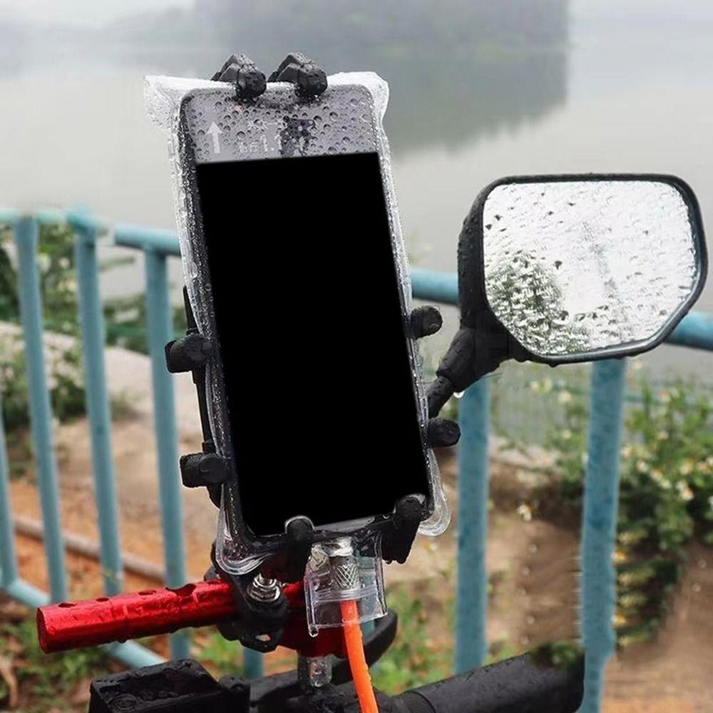 10 Stück PVC Transparente Handytasche Hohe Empfindlichkeit Berührbar Wasserdichte Handyhüllen Transparente Regendichte Handytasche