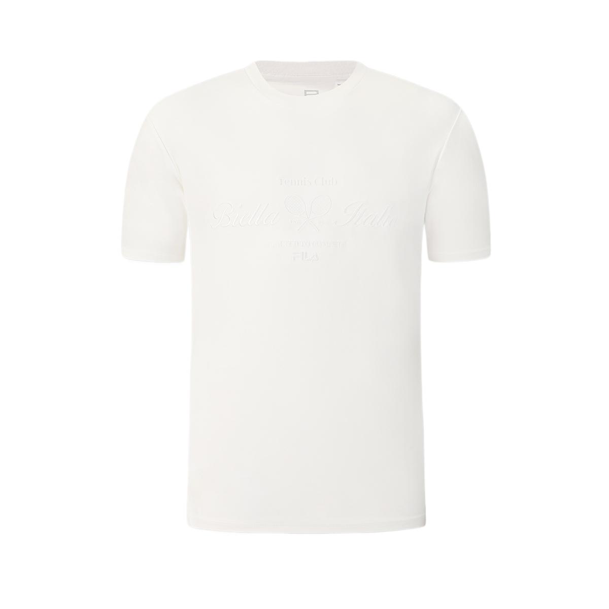 FILA Plain Crew Neck Tennis T-Shirt Men tops A11M623162FWT M