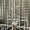 Metal Spring with 2 Clips Durable Stainless Steel Small Animal Cage Accessories Fixing Food Water Dispenser for Rabbit