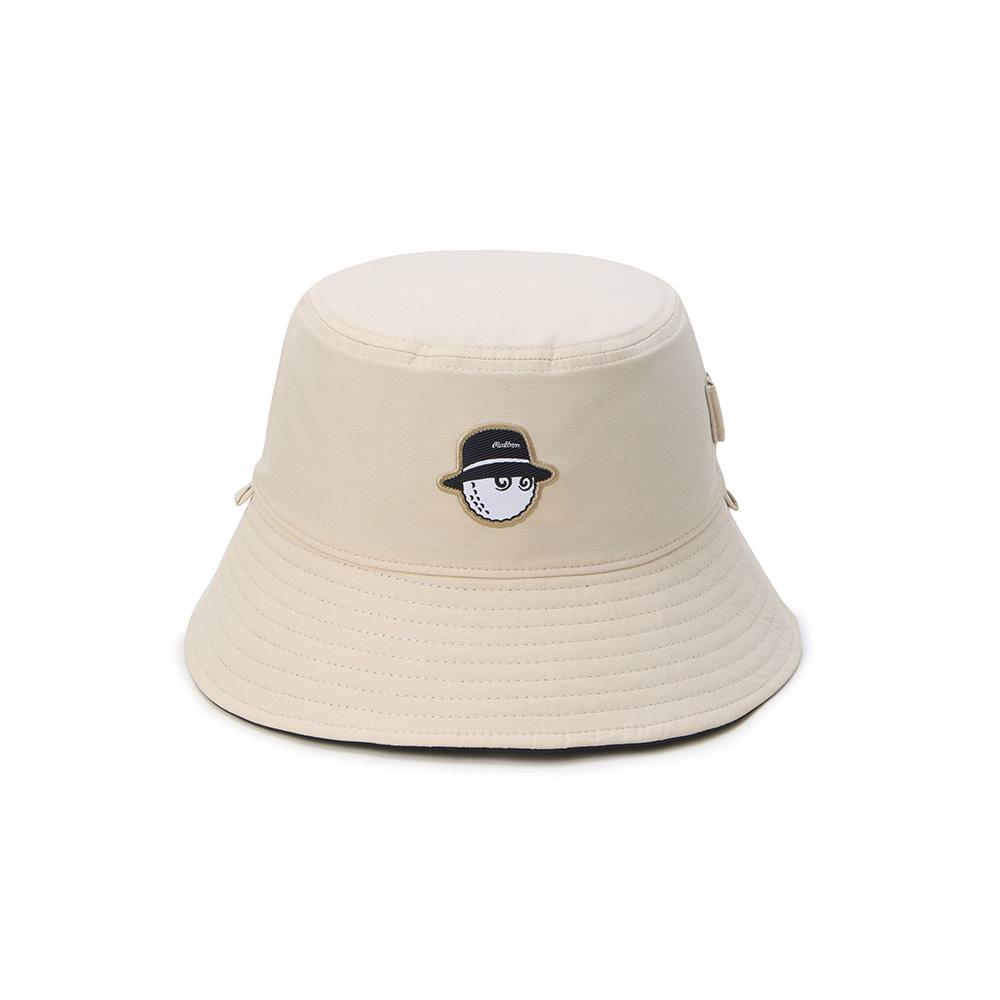MALBON GOLF Malbon Reversible Bucket Hat Beige