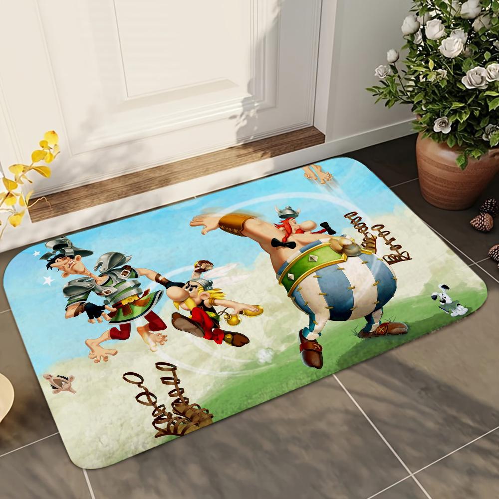 1 stuks A-Asterix O-Obelix Hal Badkamer Absorberende Matten Antislip Matten Woondecoratie Benodigdheden Tapijten Huis Keuken Vloermatten 100x150cm
