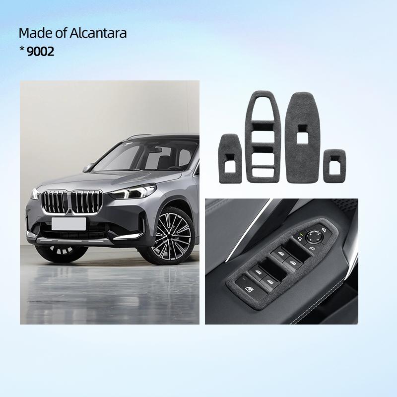 

car door window lift panel cover F For Bmw X1 U11 2023 2024 Switch Panel LHD RHD Car Interior trim Italian top suede Advanced suede