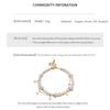 Elegant French Pearl & Zircon Star Double Layer Bracelet - Versatile Jewelry for Women