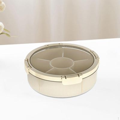 Geteiltes Serviertablett mit Deckel, Trockenfrüchte für Süßigkeiten, Süßigkeiten