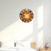 Superior-Grade Abstract Autumn First-Class Leaves Orange-Yellow-Colored First-Class Wooden First-Class Wall First-Class Clock 10-16Inch