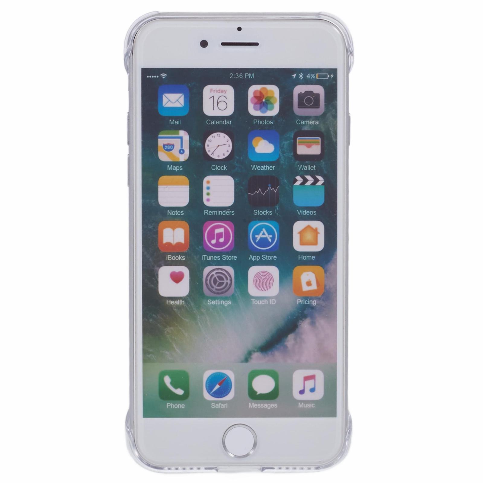 

For iPhone 7/8/SE (2020)/SE (2022) Case No Frame Clear PC Hard Phone Cover A