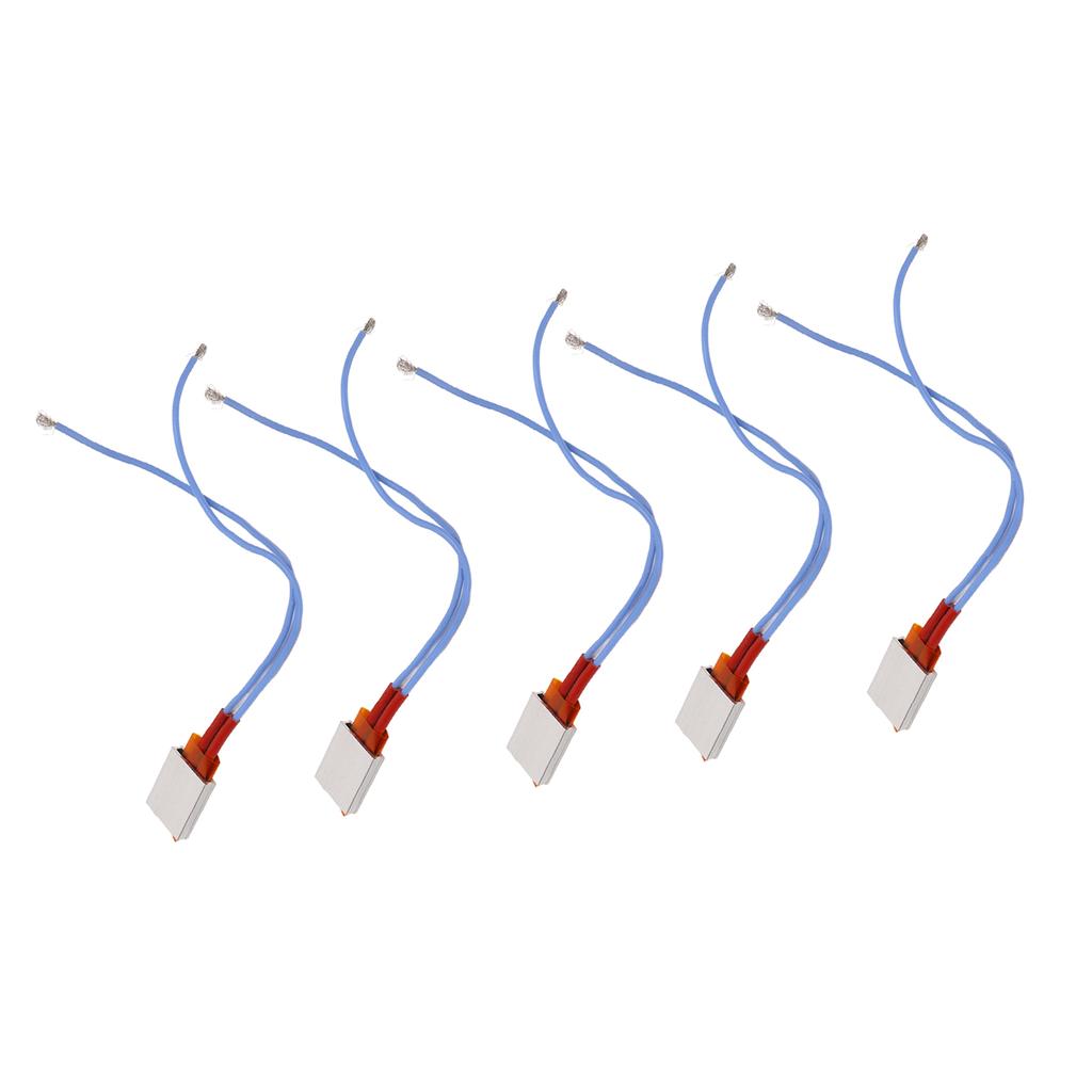 5 Pcs PTC Heating Element Continuous Heat Output Automatic Constant Temperature Ceramic Thermostat Heater Plate