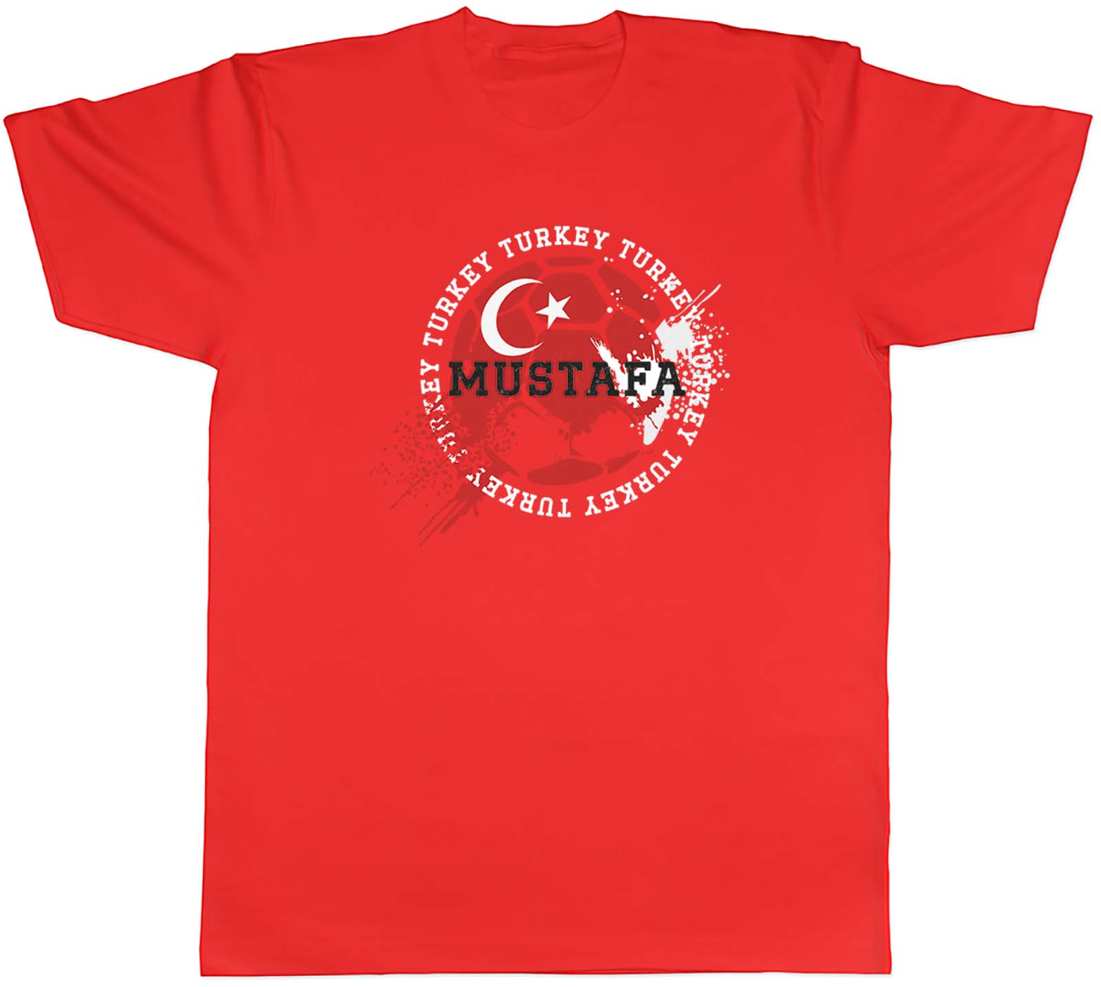 Personalised Turkey Football Sports Mens Unisex TShirt Tee Gift S