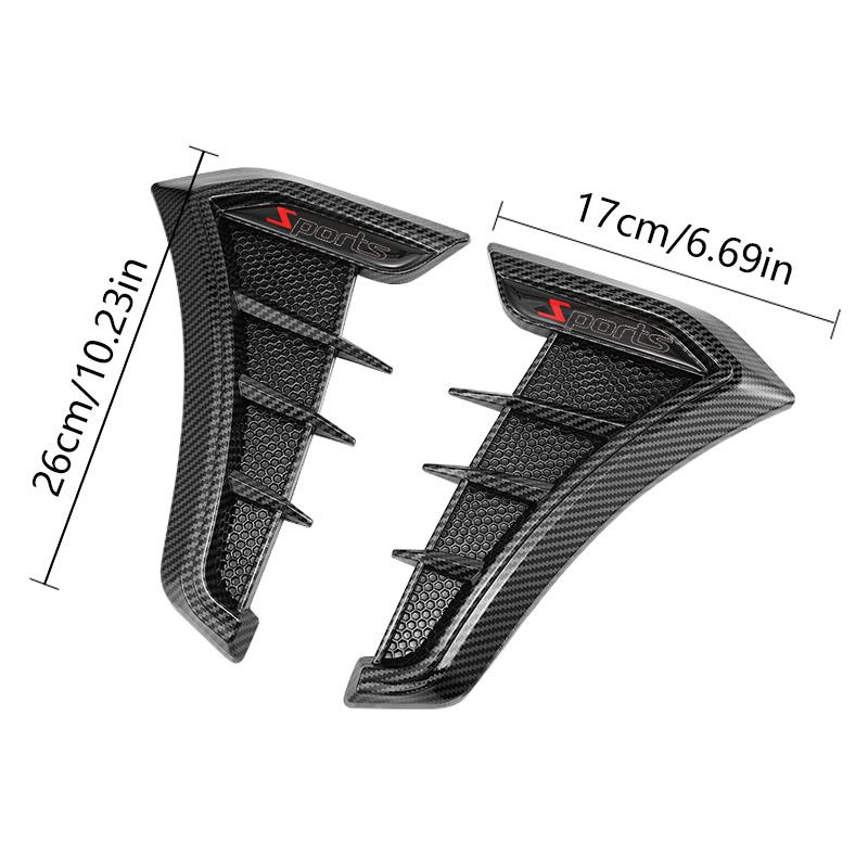 Car leaf panel decorative sticker, simulated air outlet on the side of the car body, car sticker, sports style appearance upgrad